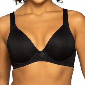 Vanity Fair Women's Beyond Comfort Underwire T-Shirt Bra, Black, 38B